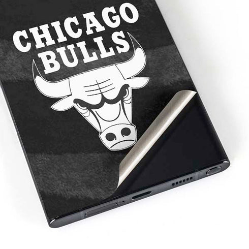 NBA Chicago Bulls Black Animal Print Galaxy S25 Ultra Skin